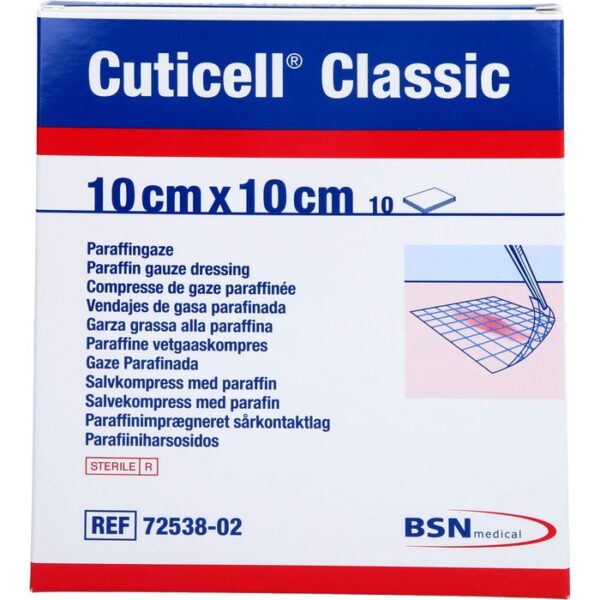 CUTICELL Classic Wundgaze 10x10 cm 10 St.