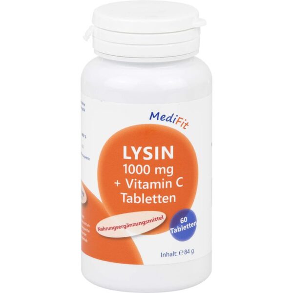 LYSIN 1.000 mg+Vitamin C Tabletten MediFit 60 St.