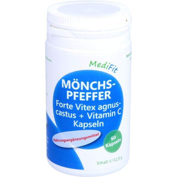 MÖNCHSPFEFFER FORTE+Vitamin C Kapseln MediFit 60 St.