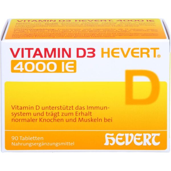 VITAMIN D3 HEVERT 4.000 I.E. Tabletten 90 St.