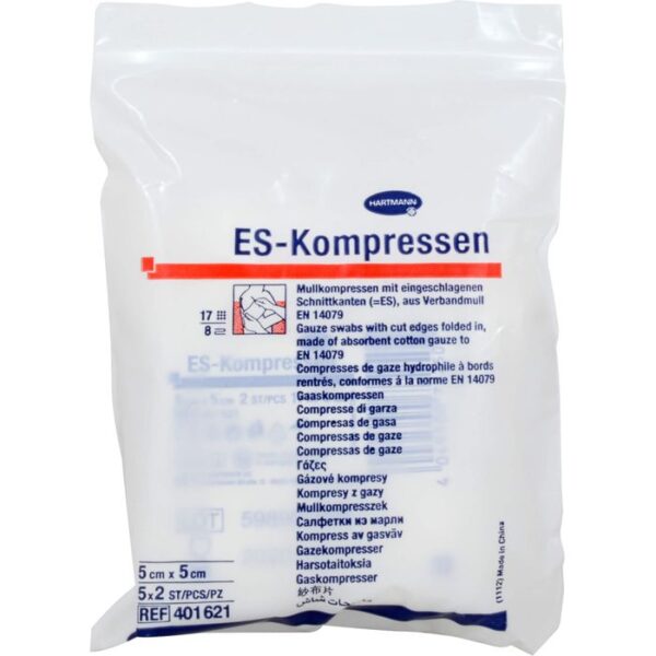 ES-KOMPRESSEN steril 5x5 cm 8fach 10 St.