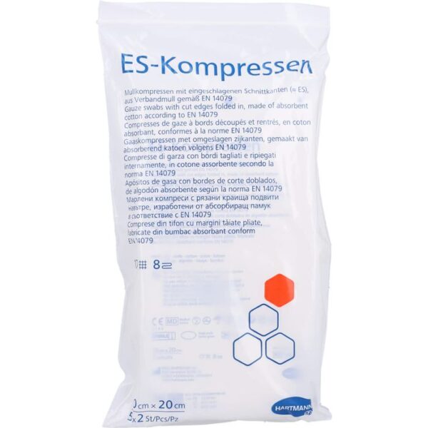 ES-KOMPRESSEN steril 10x20 cm 8fach 10 St.