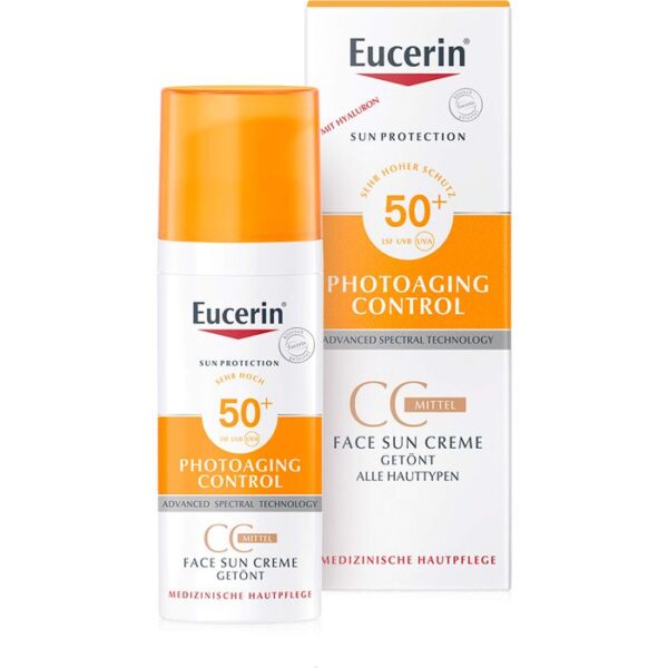 EUCERIN Sun CC Creme getönt mittel LSF 50+ 50 ml