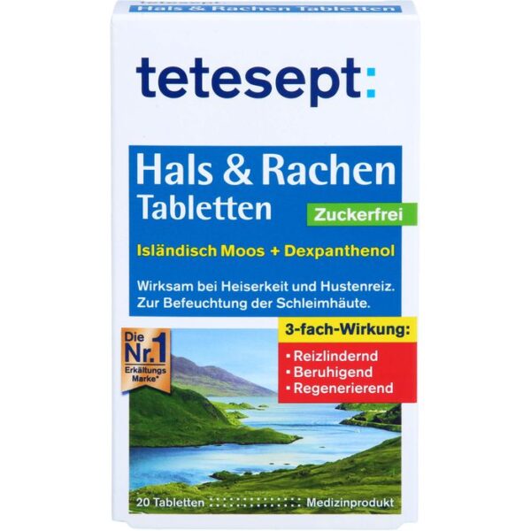 TETESEPT Hals & Rachen Tabletten zuckerfrei 20 St.