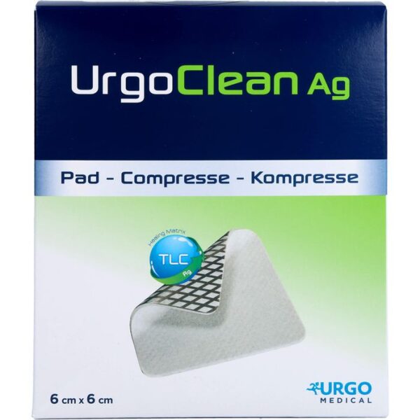 URGOCLEAN Ag Kompressen 6x6 cm steril 10 St.