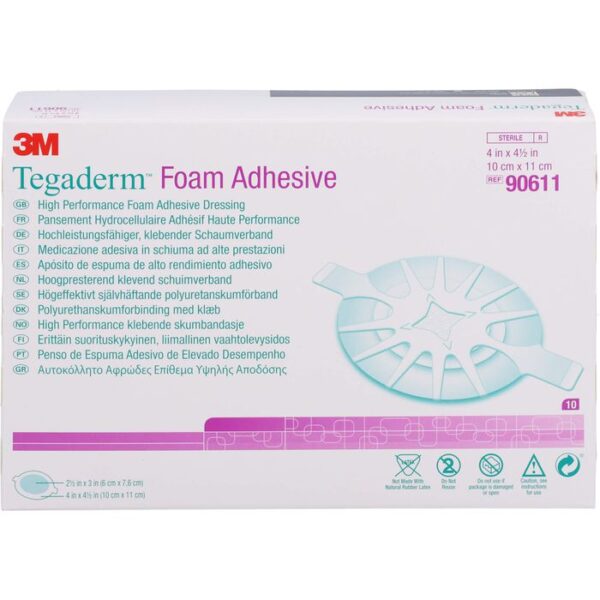 TEGADERM Foam Adhesive 10x11 cm oval 90611 10 St.