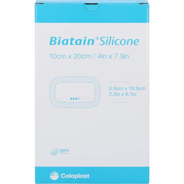 BIATAIN Silicone Schaumverband 10x20 cm 5 St.