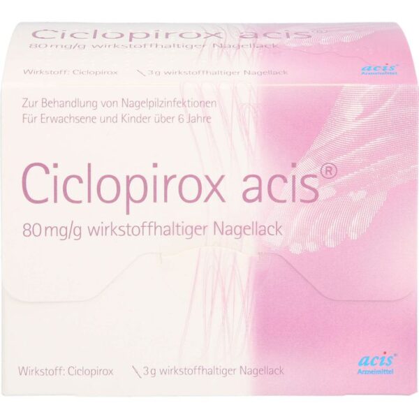 CICLOPIROX acis 80 mg/g wirkstoffhalt.Nagellack 3 g