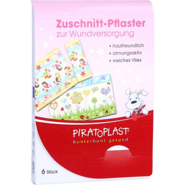 PIRATOPLAST Mädchen Pflasterzuschnitt 6x10 cm 6 St.