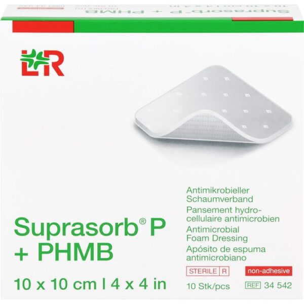 SUPRASORB P+PHMB Schaumverband 10x10 cm 10 St.