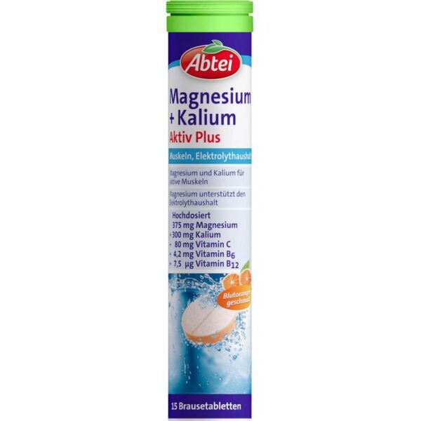 ABTEI Magnesium+Kalium Aktiv Plus Brausetabletten 15 St.