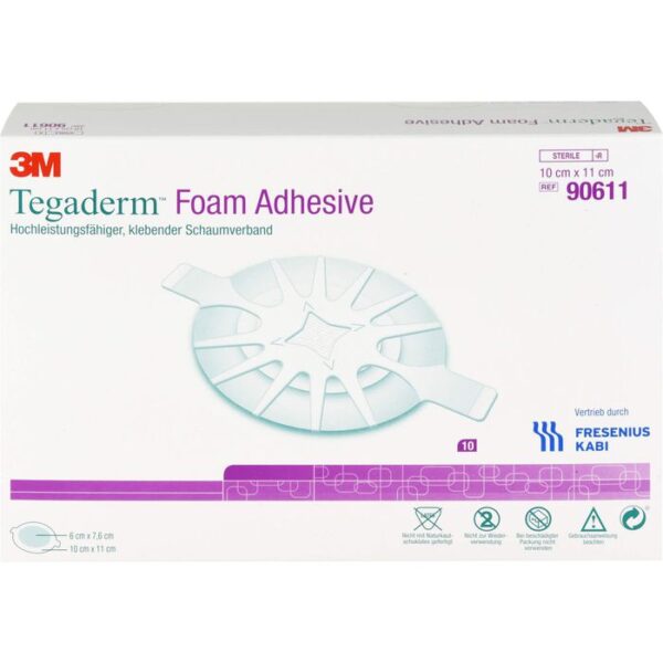 TEGADERM Foam Adhesive 10x11 cm oval 90611 10 St.