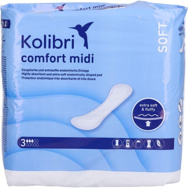 KOLIBRI comfort Einlagen anatomisch midi 28 St.