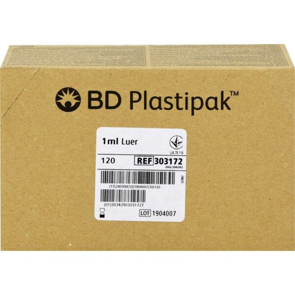 BD PLASTIPAK Tuberkulinspr.1 ml o.Kanüle 120 ml