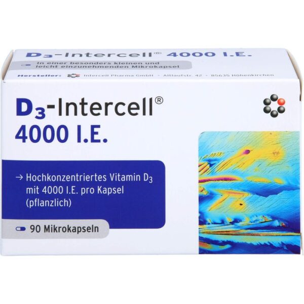 D3-INTERCELL 4.000 I.E. Kapseln 90 St.