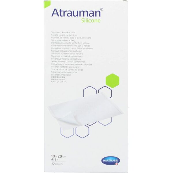 ATRAUMAN Silicone steril 10x20 cm Kompressen 10 St.