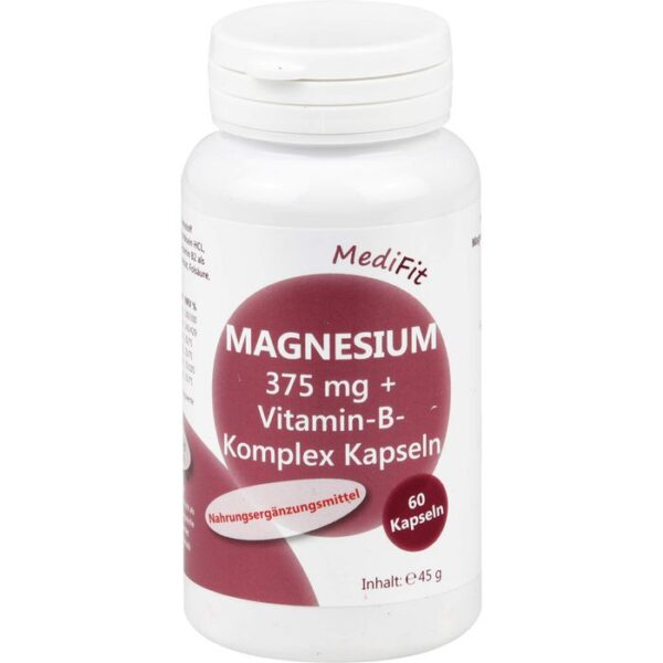 MAGNESIUM 375 mg+Vitamin B Komplex Kapseln 60 St.