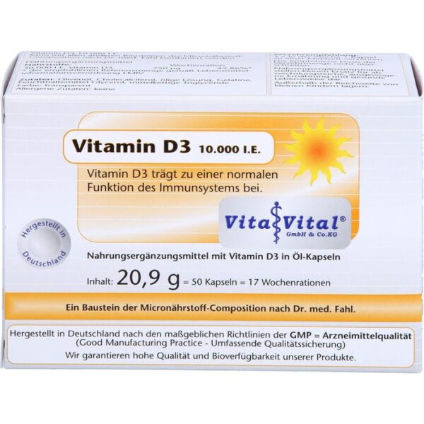 VITAMIN D3 10.000 I.E. Kapseln 50 St.