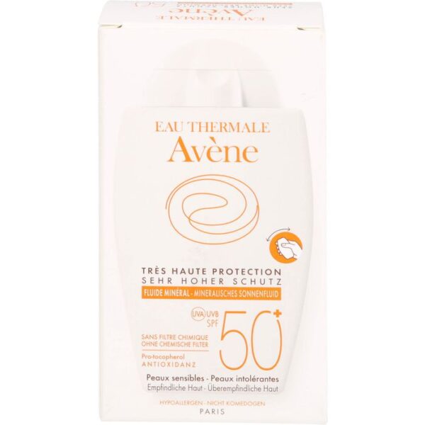 AVENE Mineralisches Sonnenfluid SPF 50+ ungetönt 40 ml