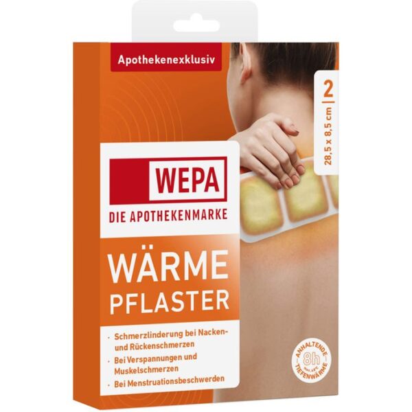 WÄRMEPFLASTER Nacken/Rücken 8,5x28,5 cm WEPA 2 St.