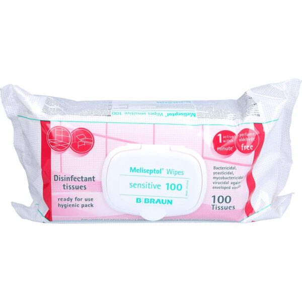 MELISEPTOL Wipes sensitive 100 St.