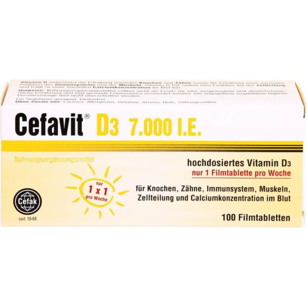 CEFAVIT D3 7.000 I.E. Filmtabletten 100 St.