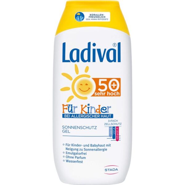 LADIVAL Kinder Sonnengel allergische Haut LSF 50+ 200 ml