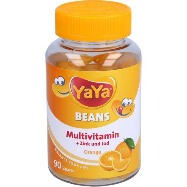 YAYA BEANS Orange Zink und Jod Kaudragees 90 St.