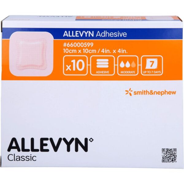 ALLEVYN Adhesive 10x10 cm haftende Wundauflage 10 St.