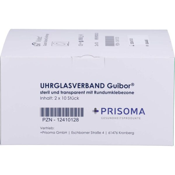 UHRGLASVERBAND Guibor steril transparent 20 St.