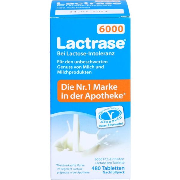 LACTRASE 6.000 FCC Tbl.Klickspender-Nachfüllpack 480 St.