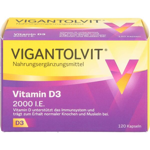 VIGANTOLVIT 2000 I.E. Vitamin D3 Weichkapseln 120 St.