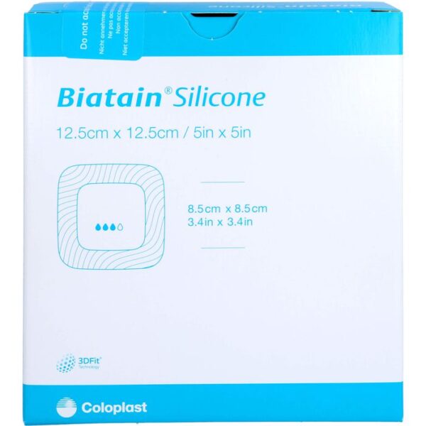 BIATAIN Silicone Schaumverband 12,5x12,5 cm 10 St.