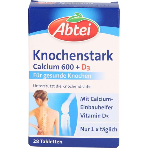 ABTEI Knochenstark Calcium 600+D3 Tabletten 28 St.