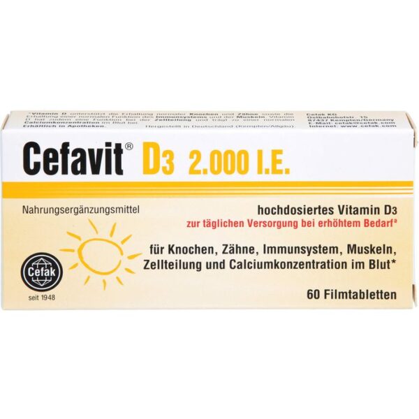 CEFAVIT D3 2.000 I.E. Filmtabletten 60 St.