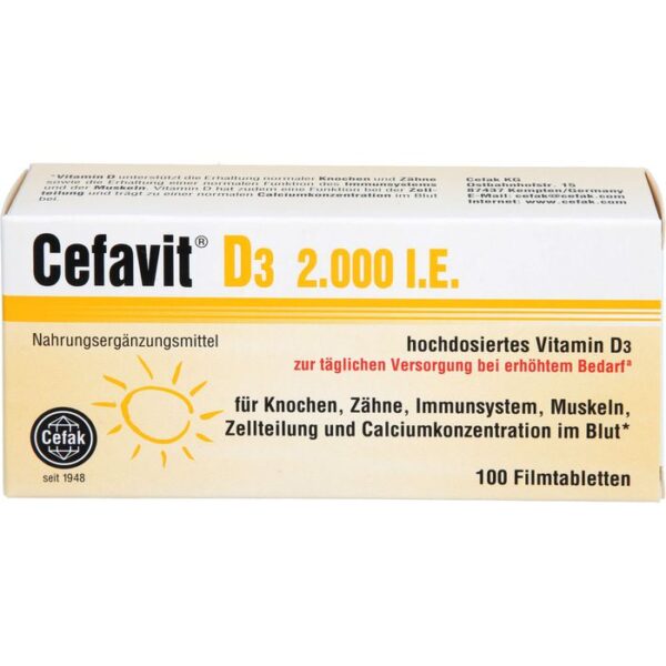 CEFAVIT D3 2.000 I.E. Filmtabletten 100 St.