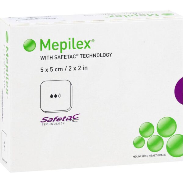 MEPILEX 5x5 cm Schaumverband 5 St.