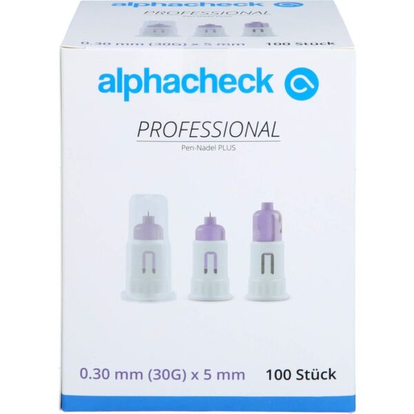 ALPHACHECK professional Pen-Nadeln Plus 30 Gx5 mm 100 St.