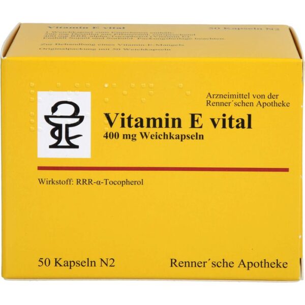 VITAMIN E VITAL 400 mg Rennersche Apotheke Weichk. 50 St.