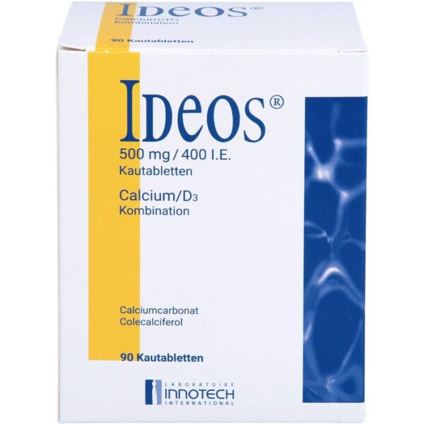 IDEOS 500 mg/400 I.E. Kautabletten 90 St.