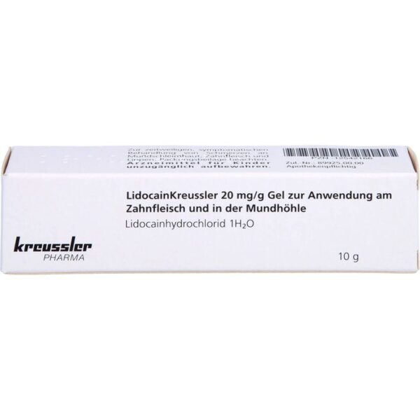 LIDOCAIN Kreussler 20 mg/g Gel 10 g