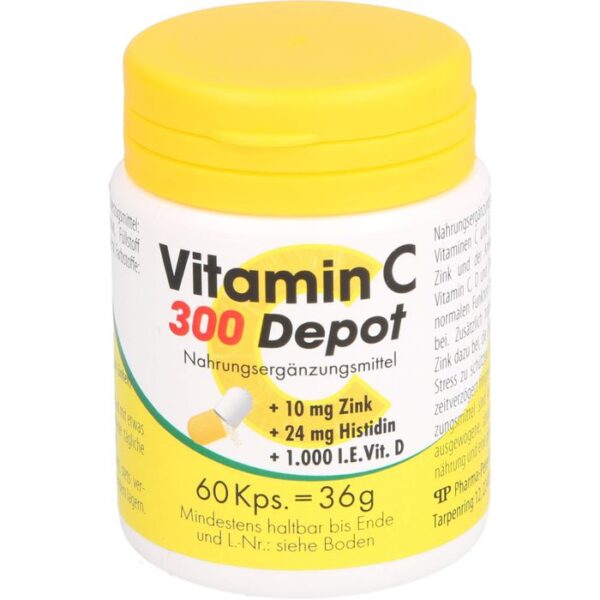 VITAMIN C 300 Depot+Zink+Histidin+D Kapseln 60 St.