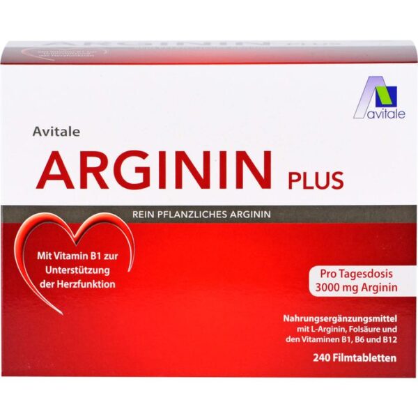 ARGININ PLUS Vitamin B1+B6+B12+Folsäure Filmtabl. 240 St.