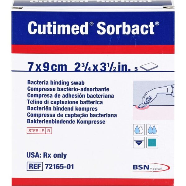 CUTIMED Sorbact Kompressen 7x9 cm 5 St.