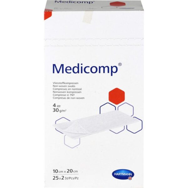 MEDICOMP Vlieskomp.steril 10x20 cm 50 St.