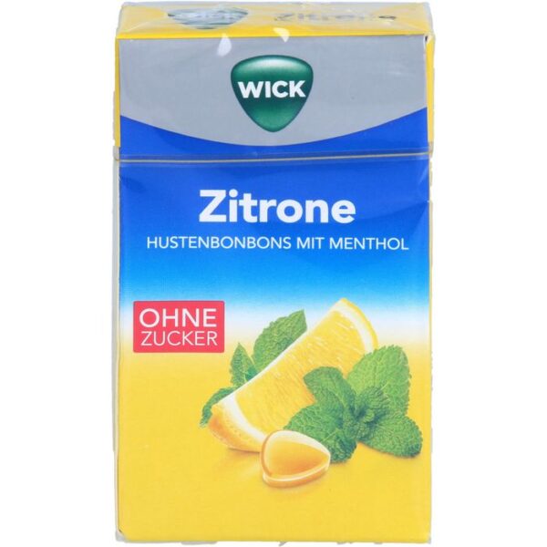 WICK Zitrone & nat.Menthol Bonb.o.Zucker Clickbox 46 g