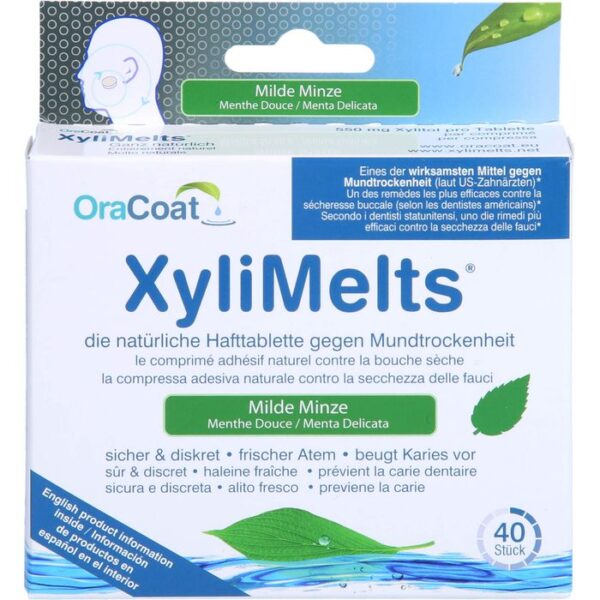 XYLIMELTS Hafttabletten milde Minze OraCoat 40 St.