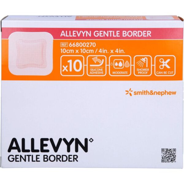 ALLEVYN Gentle Border 10x10 cm Schaumverb. 10 St.