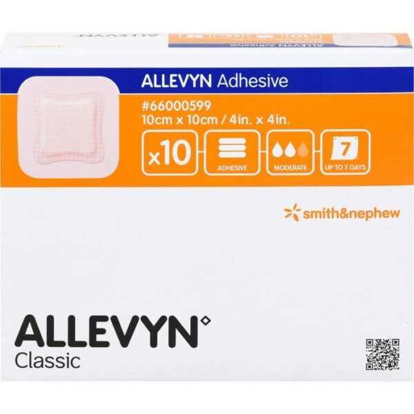 ALLEVYN Adhesive 10x10 cm haftende Wundauflage 10 St.