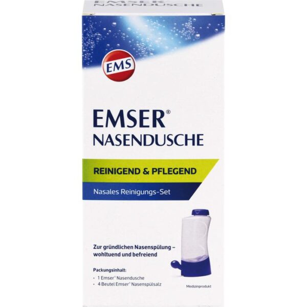 EMSER Nasendusche mit 4 Btl.Nasenspülsalz 1 St.